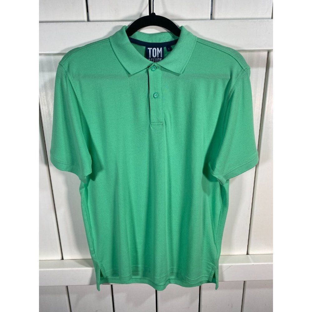 New Tom & Teddy Men's 100% Pima Cotton Polo Shirt Green Large